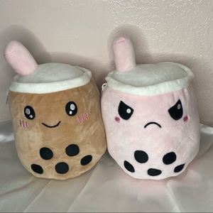 Reversible boba plushie